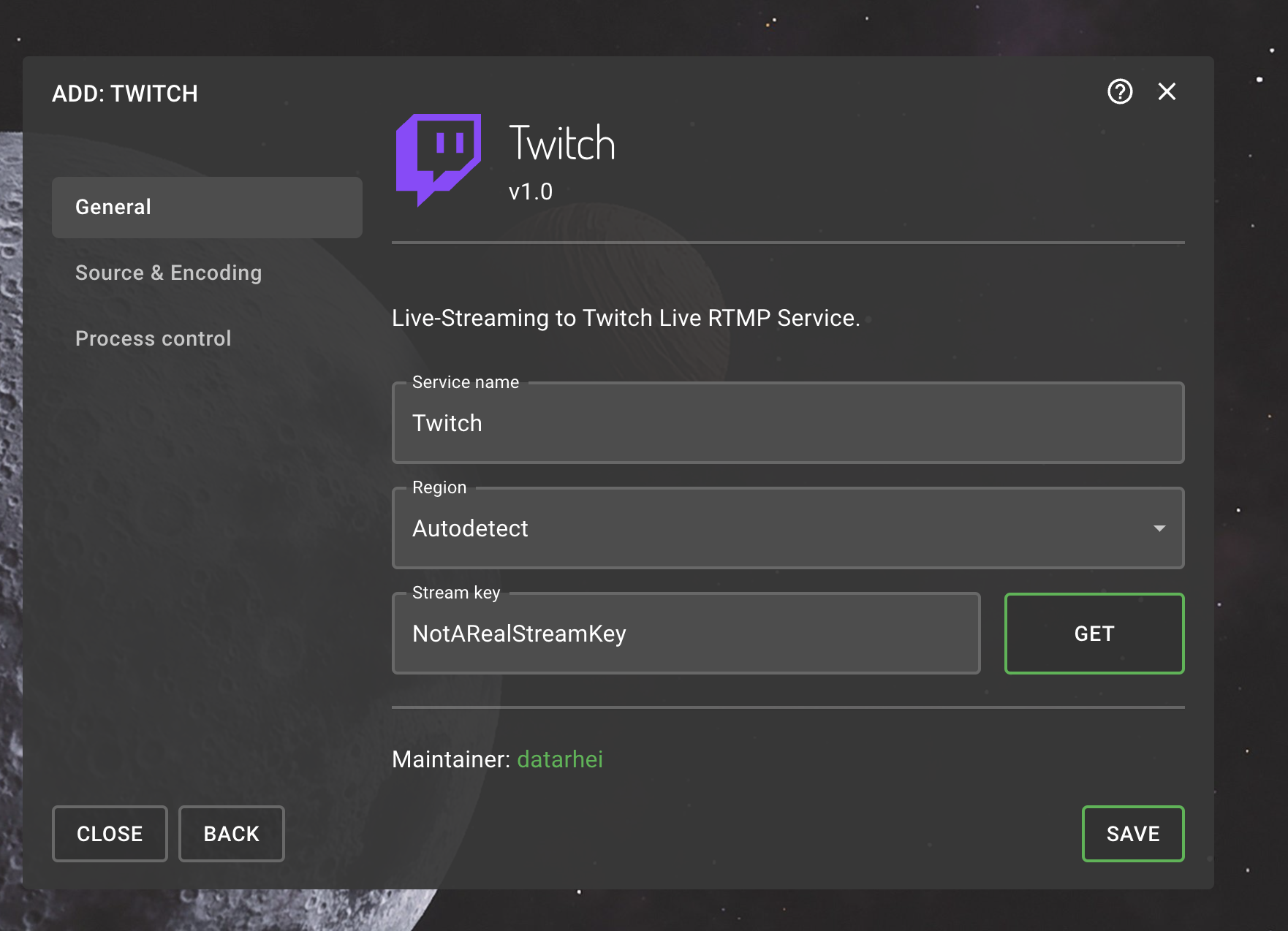 Connecting to Twitch via RTMP